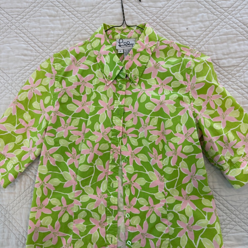 Vintage Lilly Pulitzer Blouse Size 6